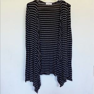 Pink Rose Striped Cardigan